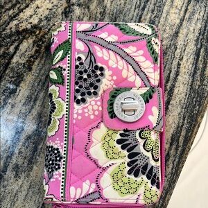 Vera Bradley Pink Floral Phone Wallet